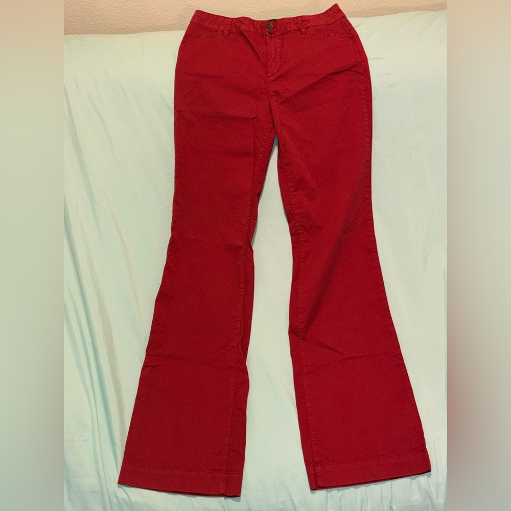 Massimo Dutti Red/Orange Flared Pants
